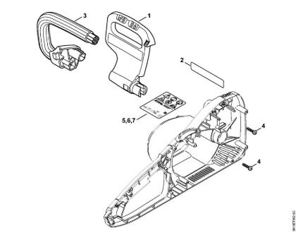 Elektricne motorne žage (MSE) MSE 250 C-Q Å citnik za roke, cevni rocaj della Marca Stihl